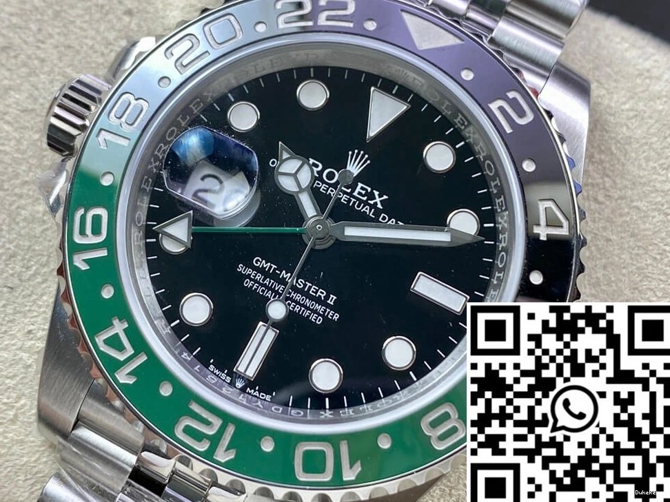 Factory M126720vtnr-0002 Clean Rolex Master II GMT Dial Black 1226